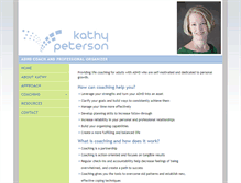 Tablet Screenshot of petersoncoaching.com